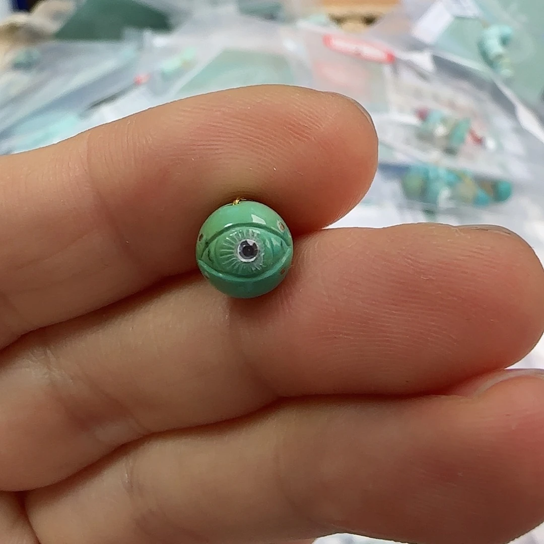 绿松石珠宝半成品未镶嵌