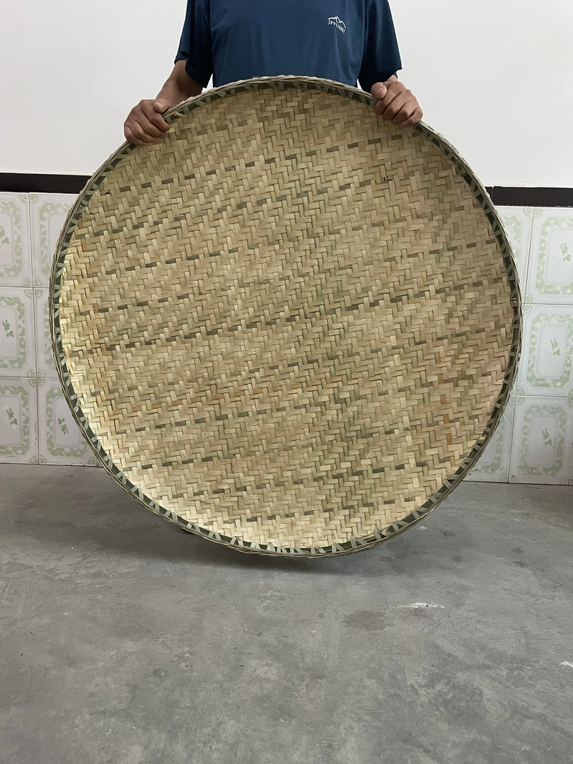 手工编制无孔家用干货晾晒大簸箕