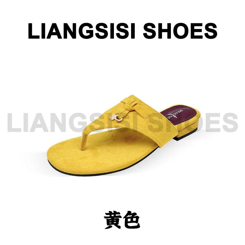 梁思思SHOES夏季新款平底时尚沙滩厚底人字拖-8273