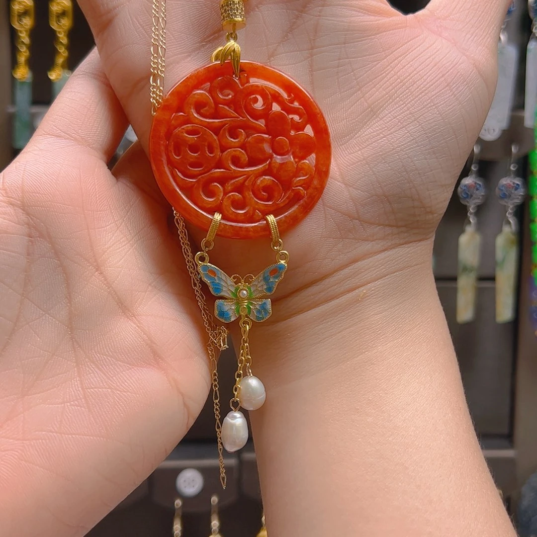 未镶嵌翡翠耳坠翡翠