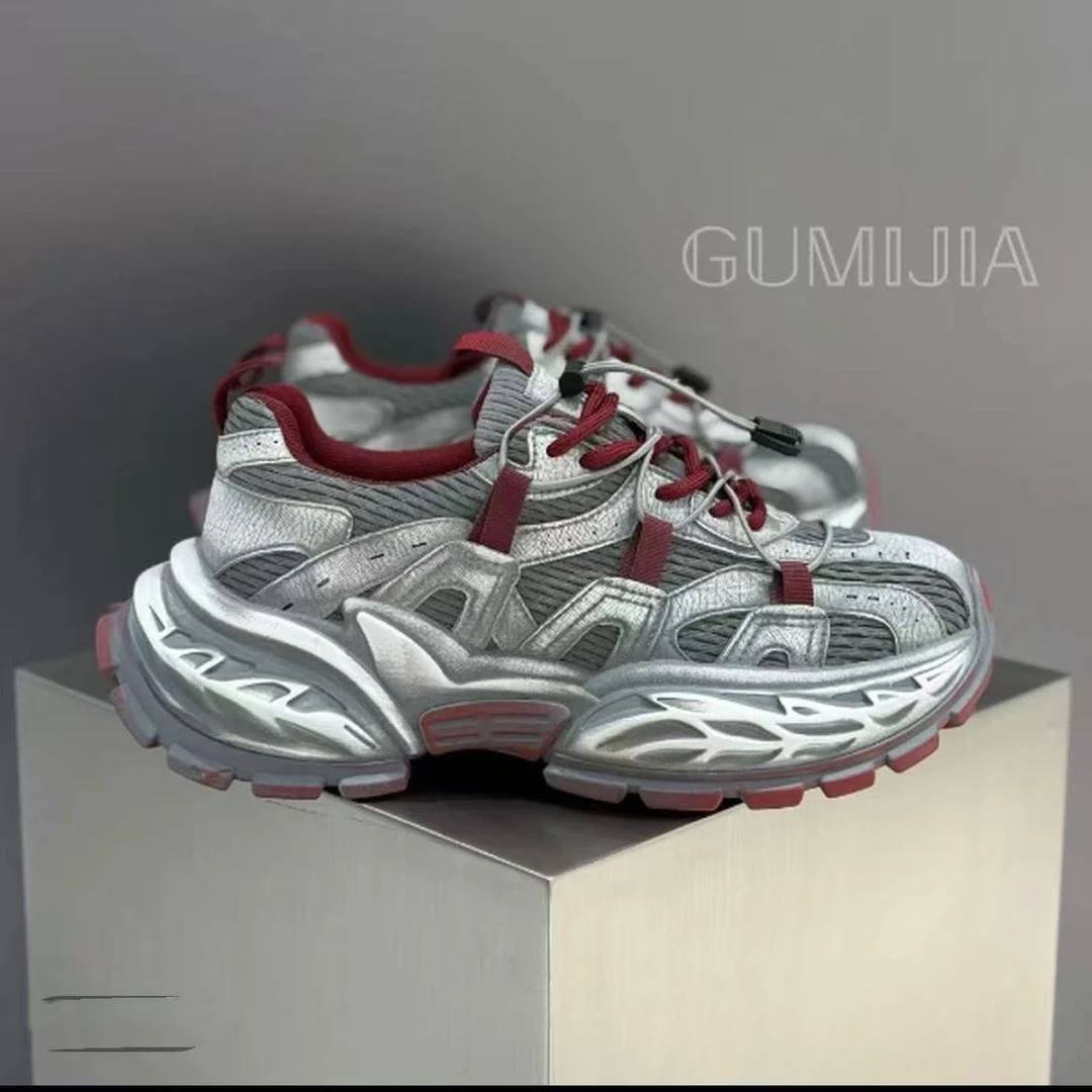 Gumijia新款秋冬潮鞋欧货重工百搭休闲时尚古米茄老爹鞋GMJ010