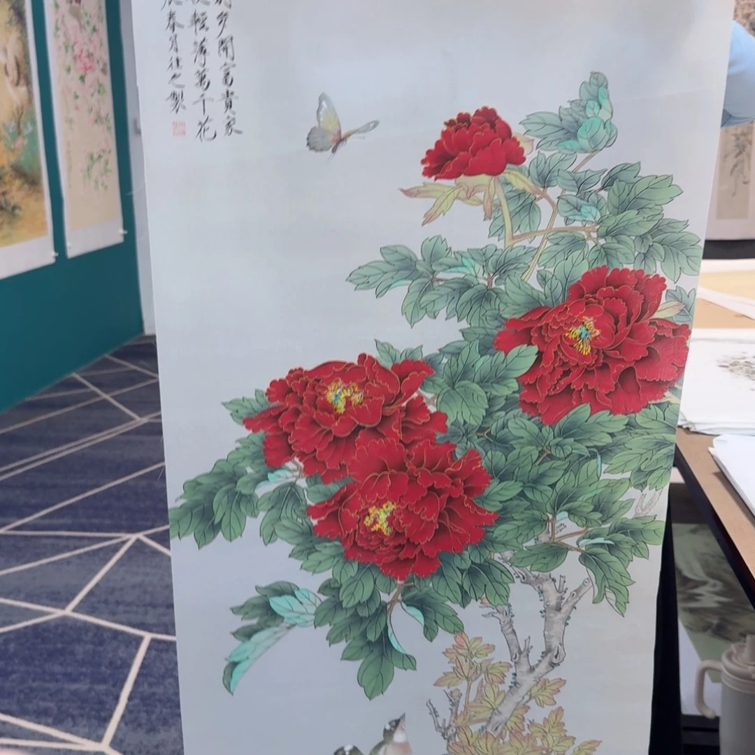 国画国画作品山水花鸟