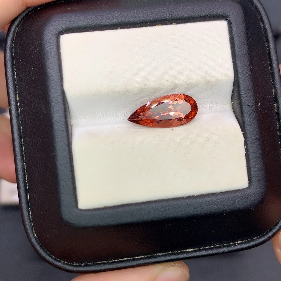 裸石碧玺未镶嵌2.6克拉全净日落色