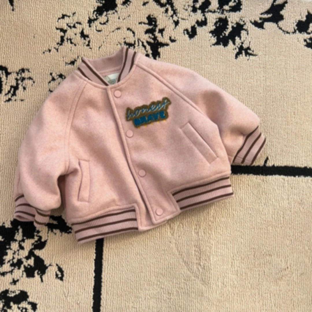 【编号Q18】Y244261255-09-儿童韩版休闲刺绣外套樱花粉-yew