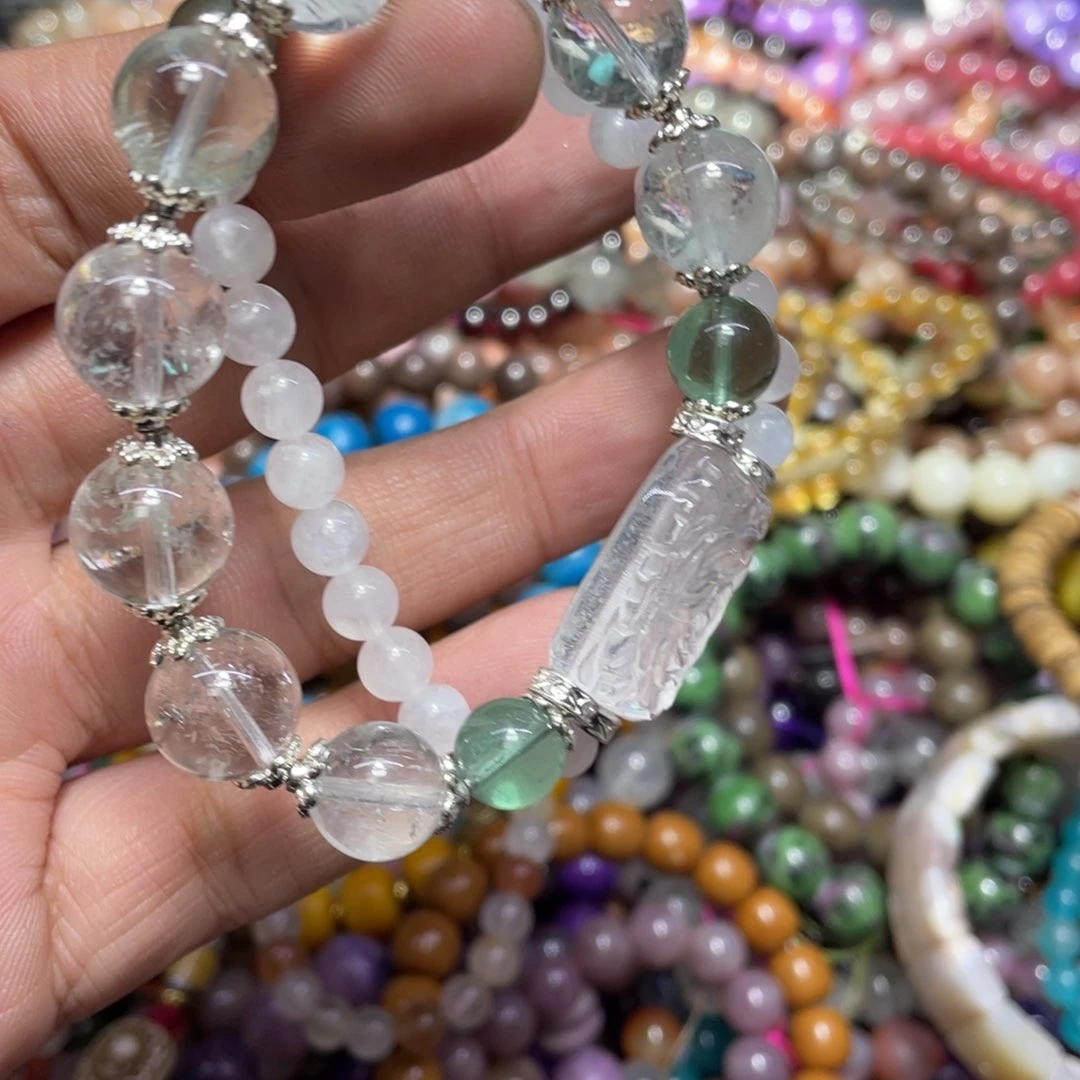 紫晶颈饰银S800镀金镶嵌