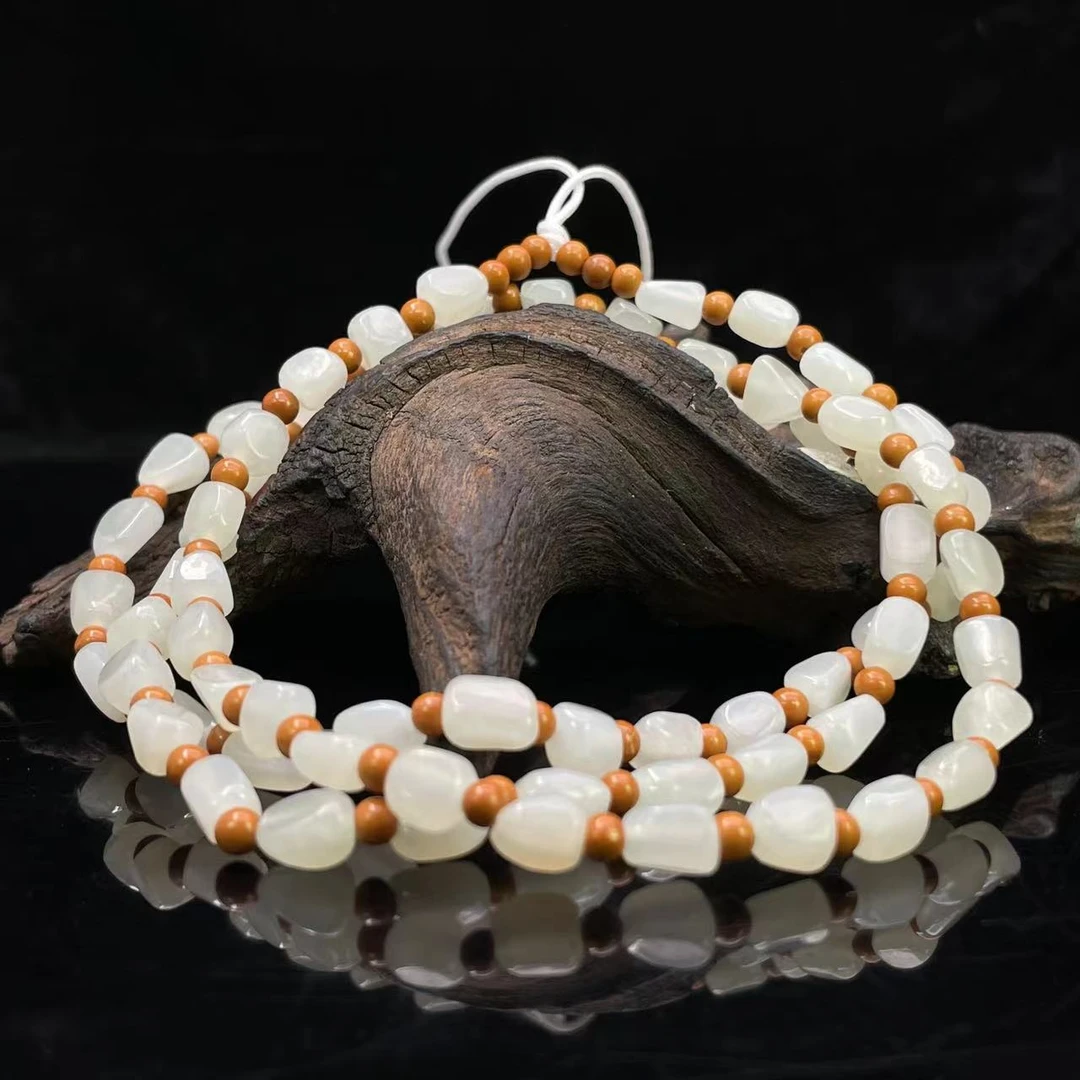 A892 和田玉珠链 QQ622862