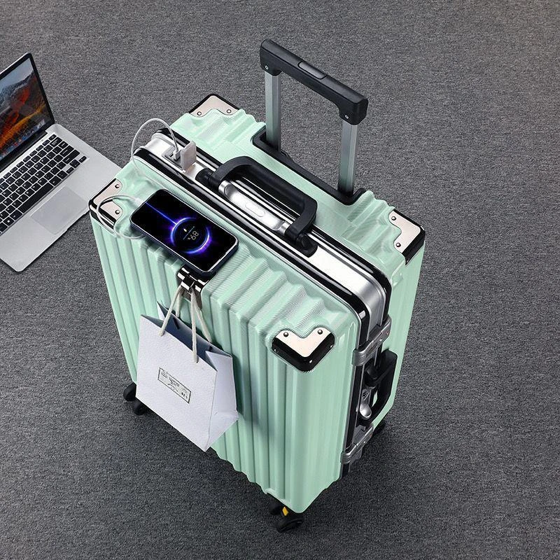 行李箱加厚结实耐用旅行箱拉杆箱万向轮大容量铝框学生26寸密码箱