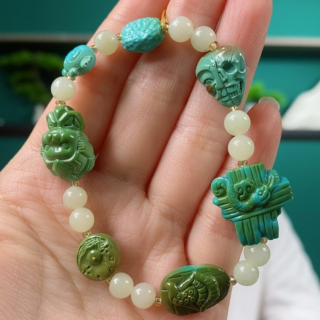 未镶嵌绿松石珠宝奇石