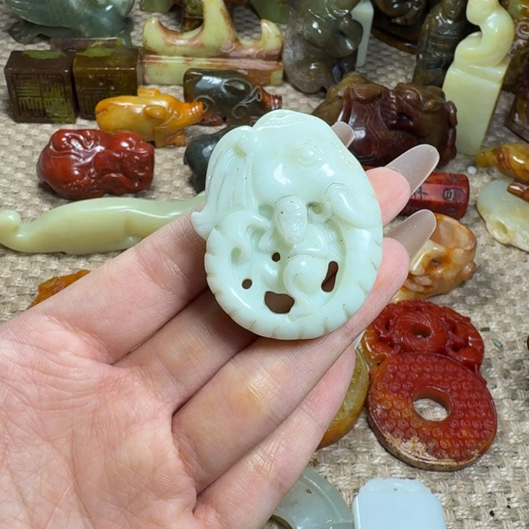 白玉菩提吊坠挂件
