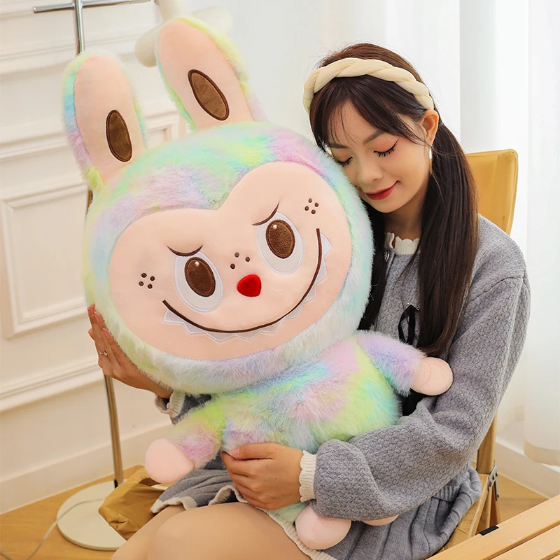 新款变身扎染拉拉布毛绒玩具金貂绒lalabu可爱女孩子儿童生日礼物