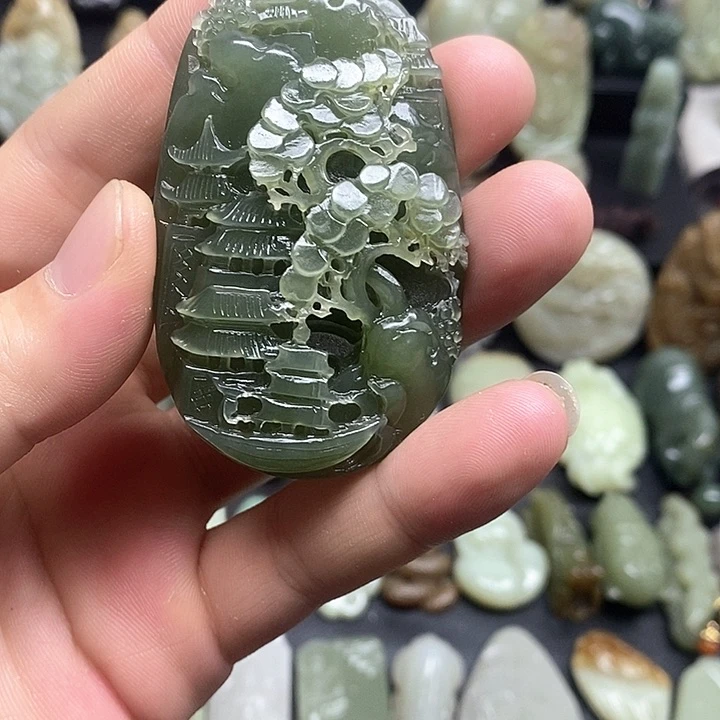 和田玉颈饰未镶嵌用****2