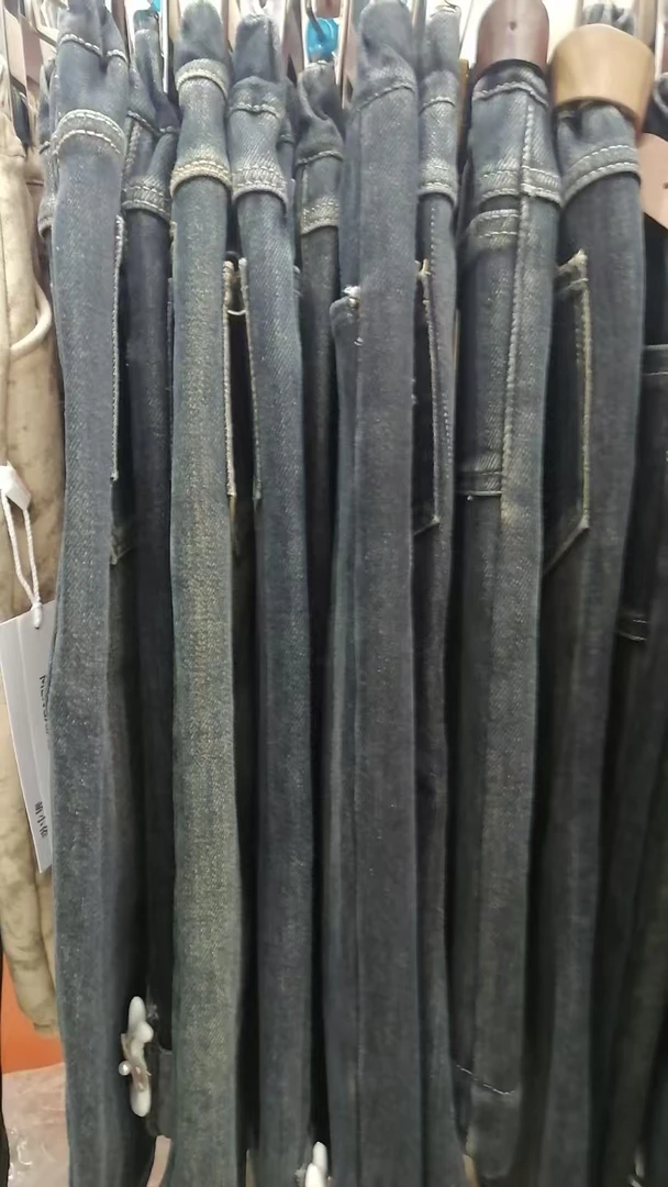 男冬季复古水洗牛仔裤加绒秋季时尚黑色短裤运动百搭男士灰色