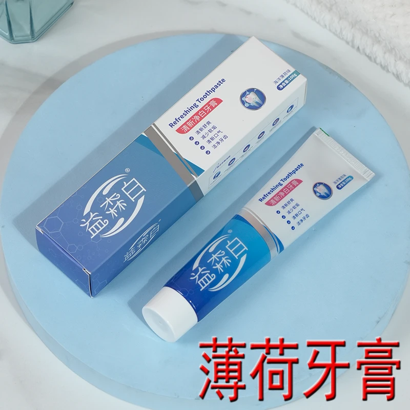 牙膏清新口气洁净牙齿薄荷舒爽100G