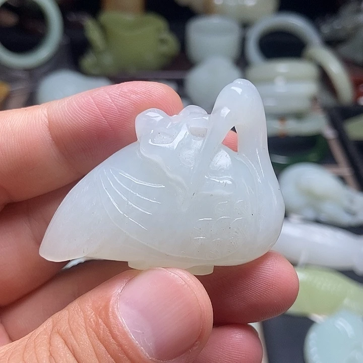 和田玉未镶嵌吊坠(不含链)