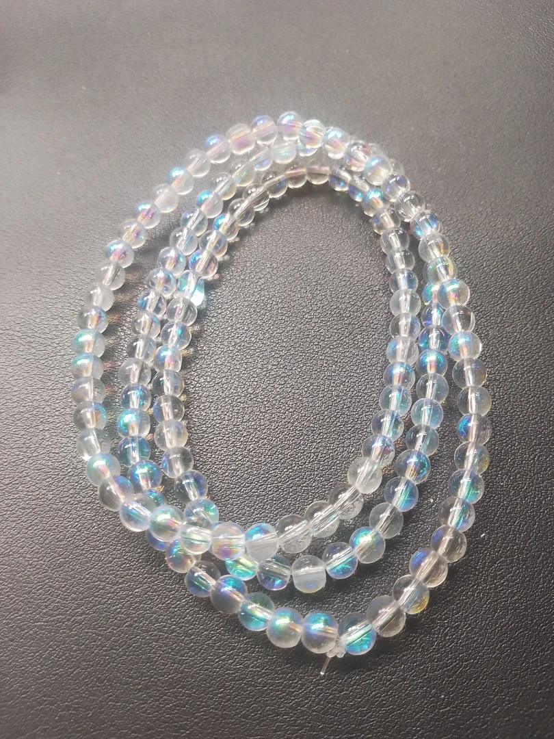 【洁白无瑕  光彩照人】进口炫彩白晶 水项链CC-215