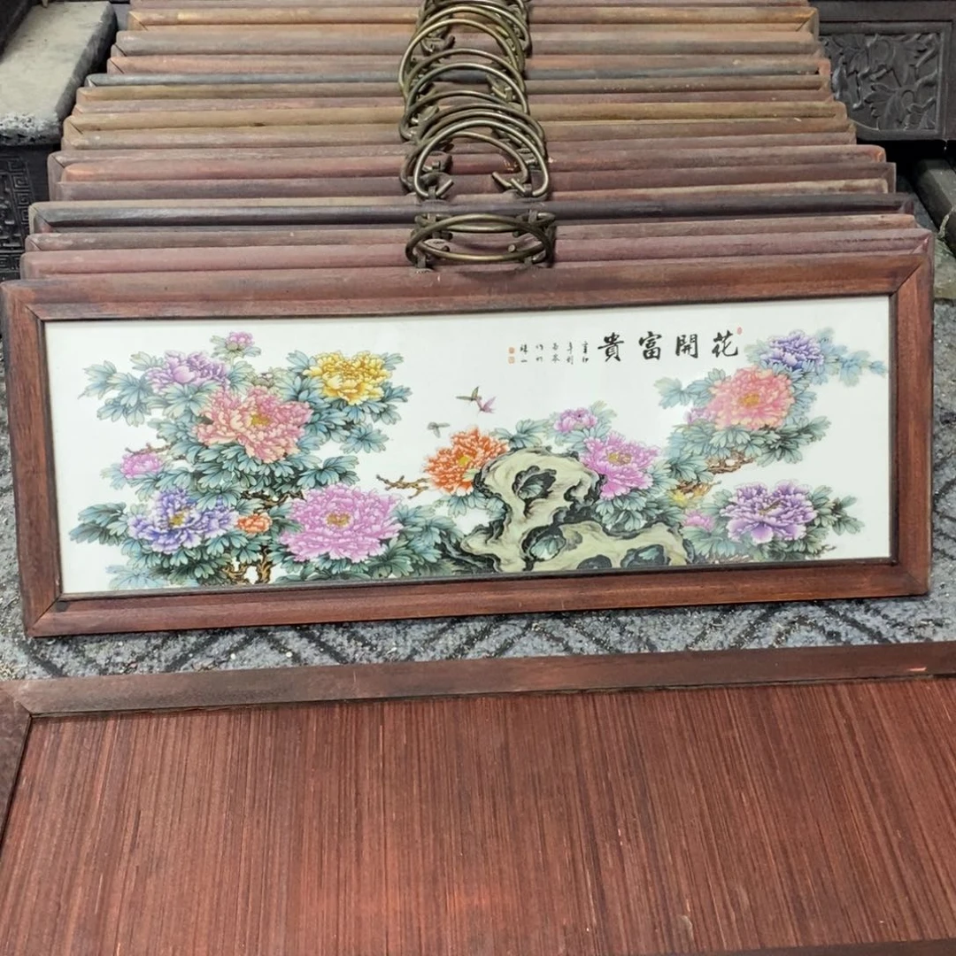 瓷53*21 景德镇瓷板画柴窑烧制