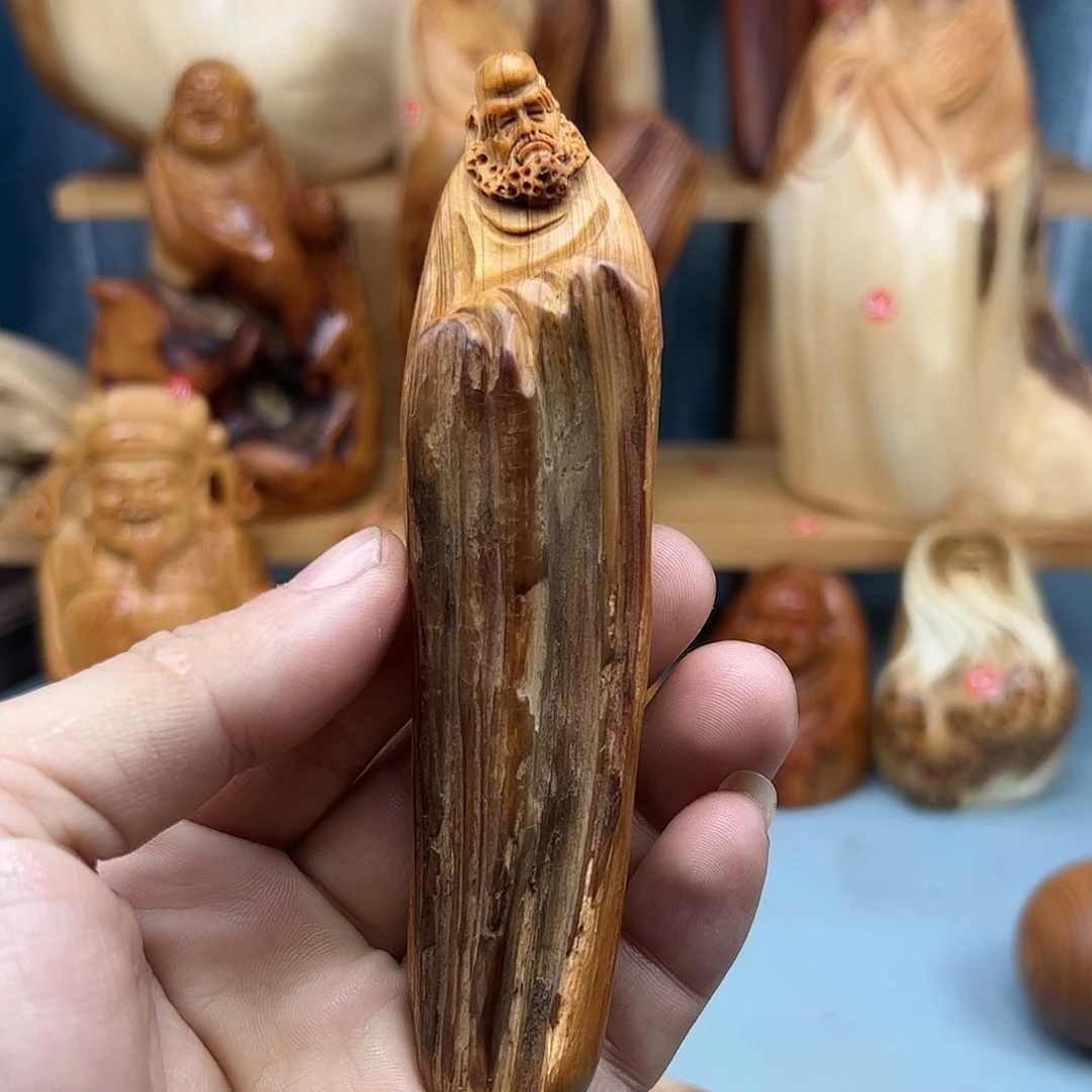 木柏木摆件手把件