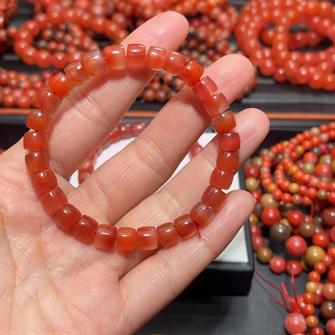 南红玛瑙手链未镶嵌