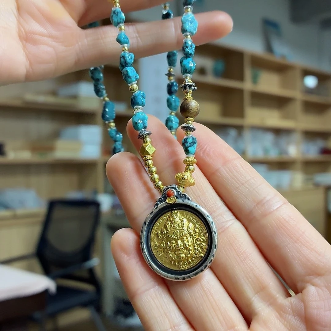 银S925镶嵌绿松石珠宝奇石