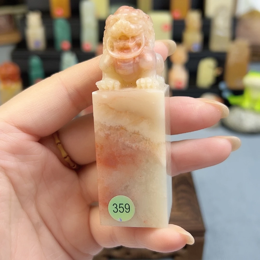 印石寿山石老挝石2.5×2.5×8