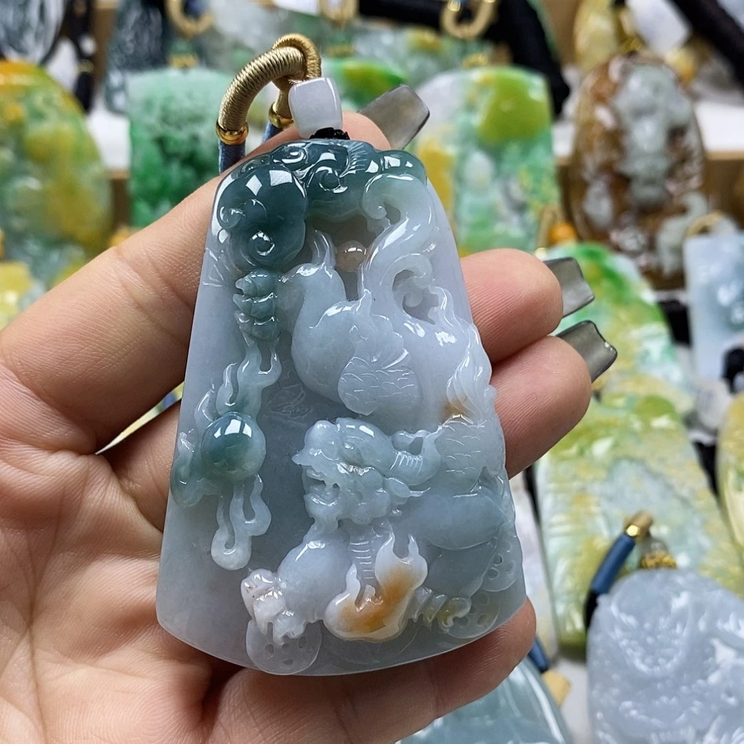 翡翠未镶嵌颈饰天然a货翡翠