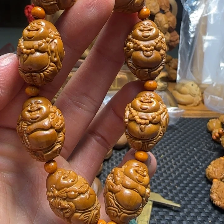 橄榄核手串/手链刘人义弥勒