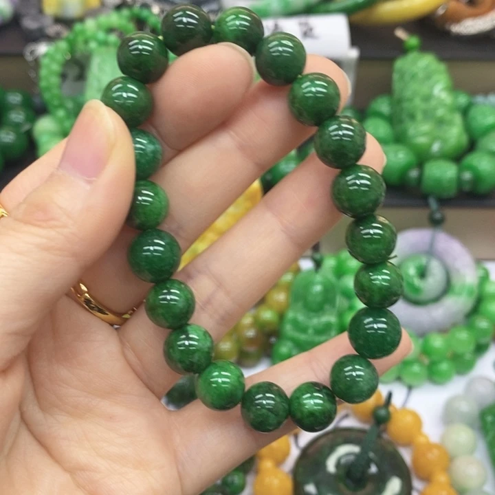 翡翠未镶嵌手链手链54