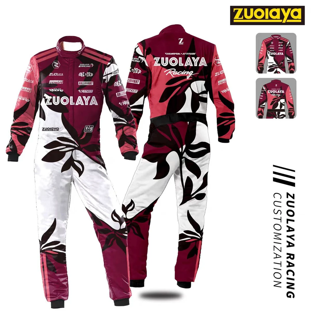 私人定制2025F1卡丁车连体赛车服成人儿童防水透气汽车骑行服