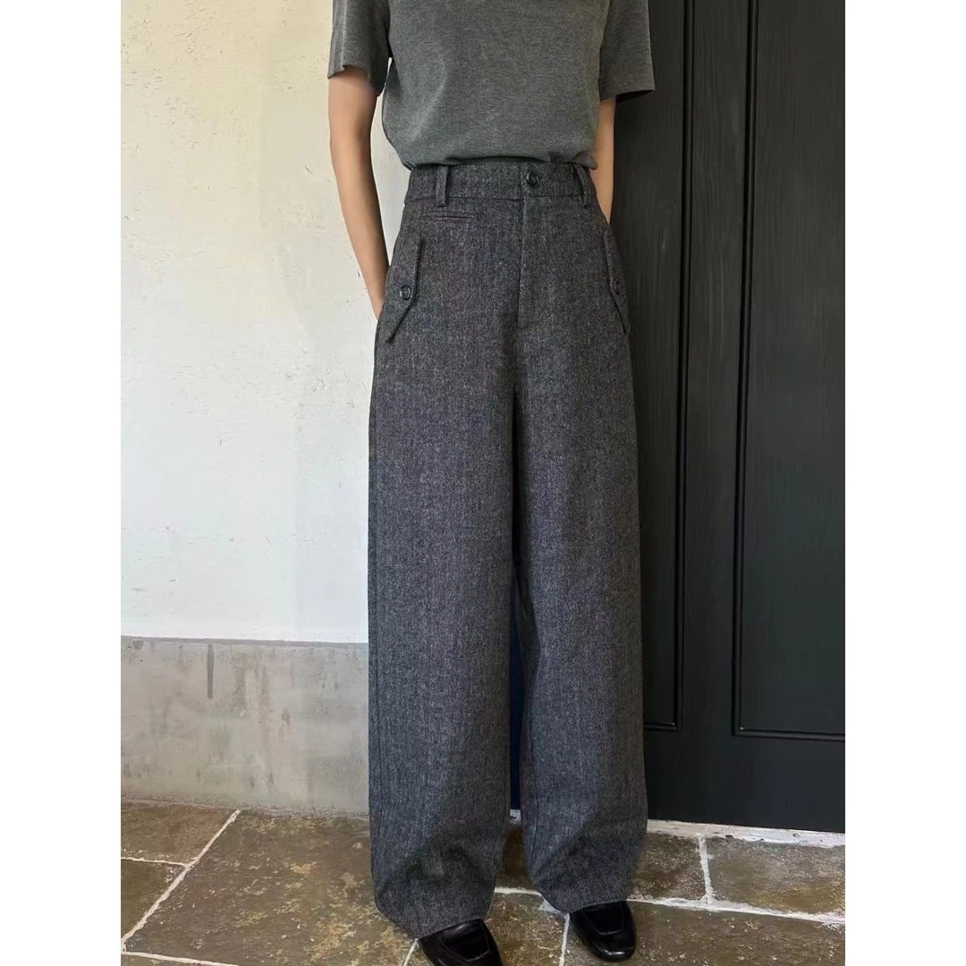 KIKI严选：D036-JG家欧货南油高端通勤气质百搭显瘦休闲西裤