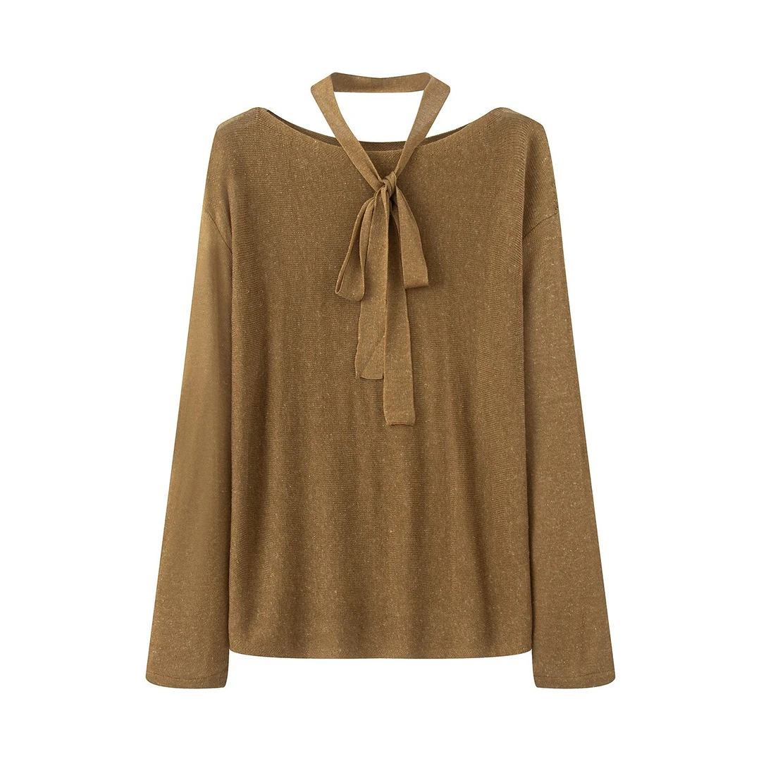 艾家针织衫毛针织衫高领长袖百搭设计师款打底衫秋冬气质时尚3039