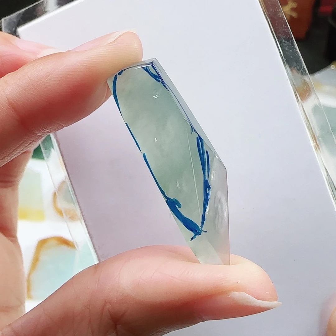 定制翡翠未镶嵌缅甸翡翠挂件