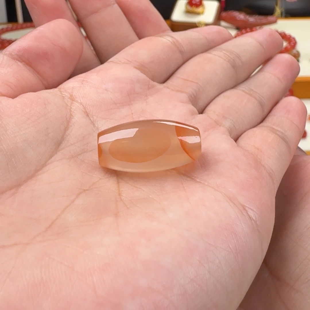未镶嵌冰飘桶珠南红玛瑙