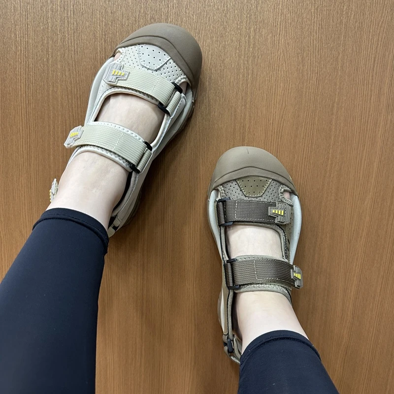 536(大码)男士夏季户外丑萌包头防撞溯溪涉水鞋防滑休闲沙滩鞋