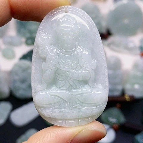 翡翠颈饰未镶嵌吊坠