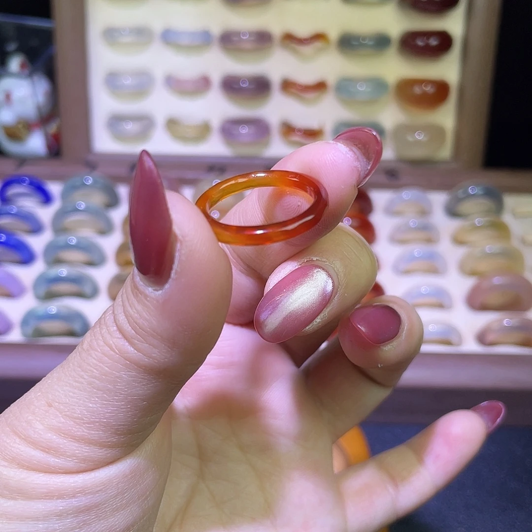 玛瑙/玉髓合金戒指港16直径17.8不退换