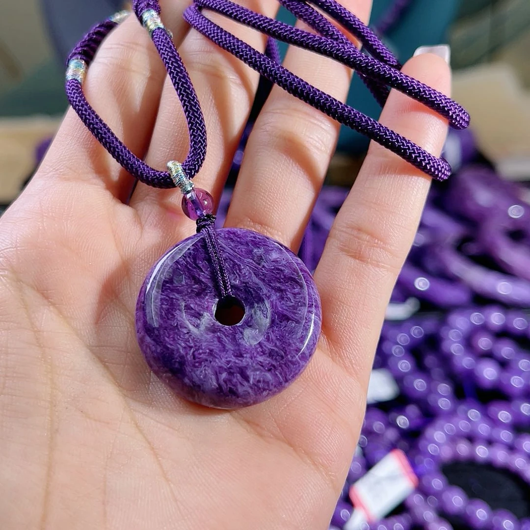 查罗石（紫龙晶）吊坠未镶嵌