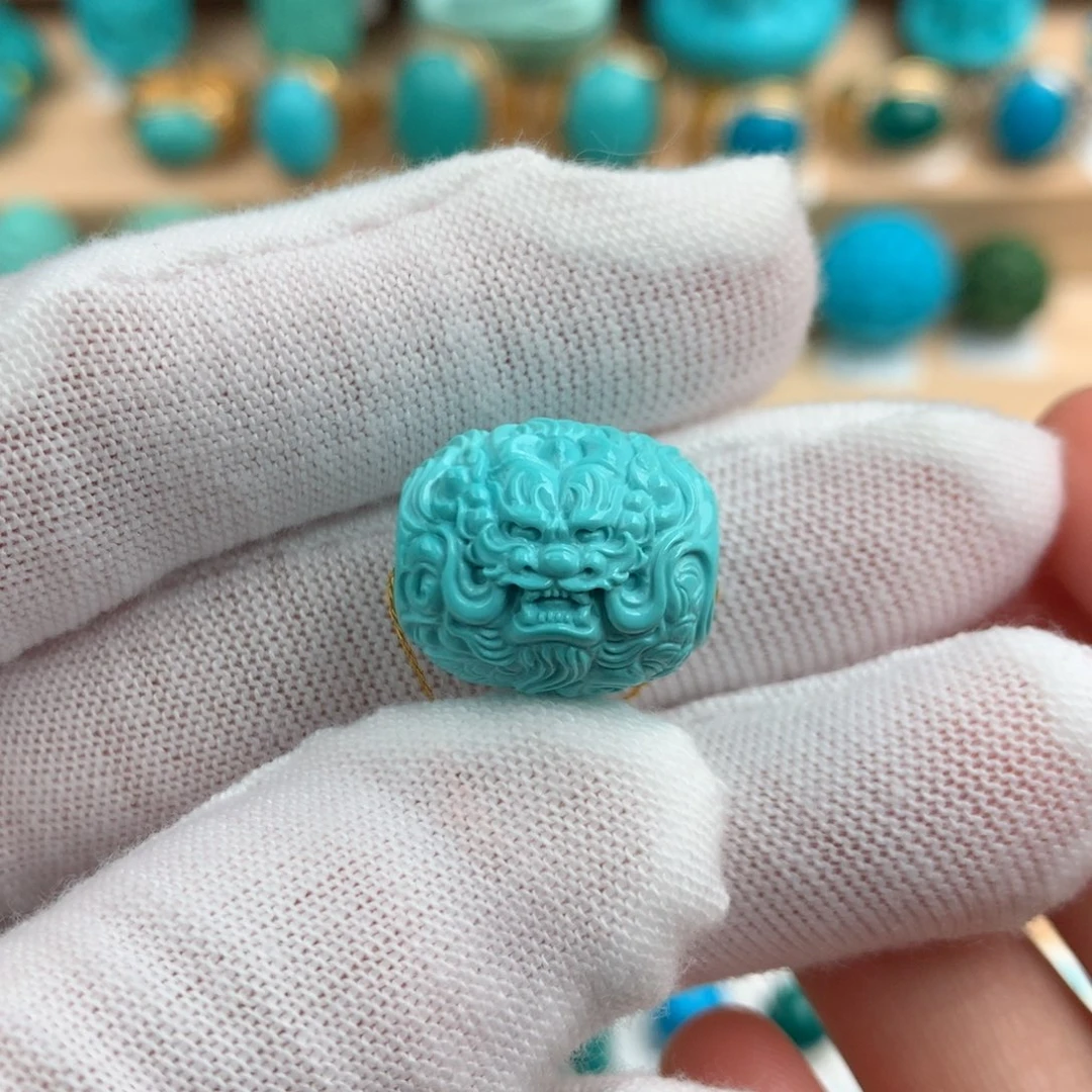 绿松石配饰未镶嵌14.3-16.3mm