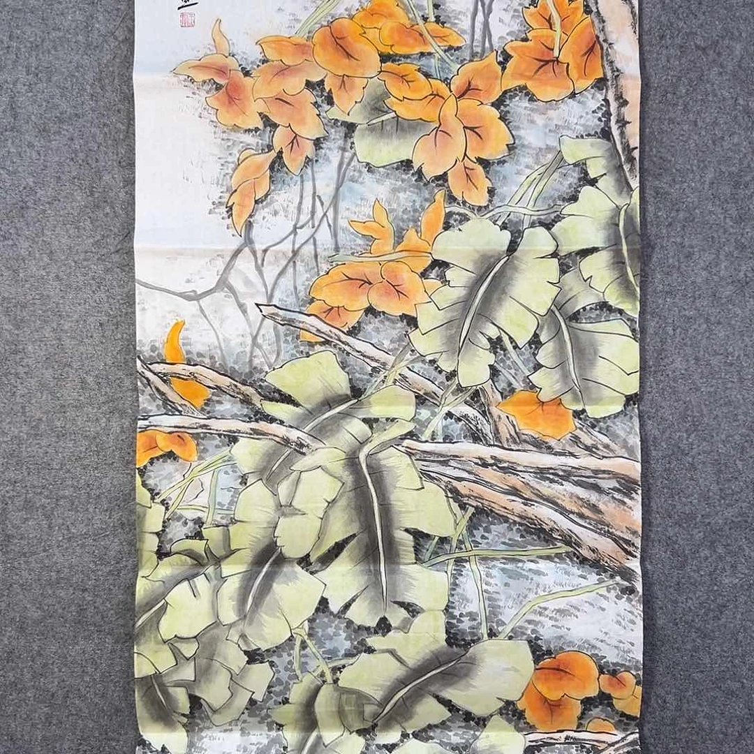 国画673 花鸟在此处飞翔也不太