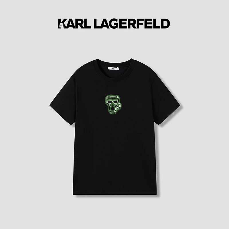 【官方男装】KARL LAGERFELD卡尔拉格斐短袖T恤老佛爷1K1E30602526