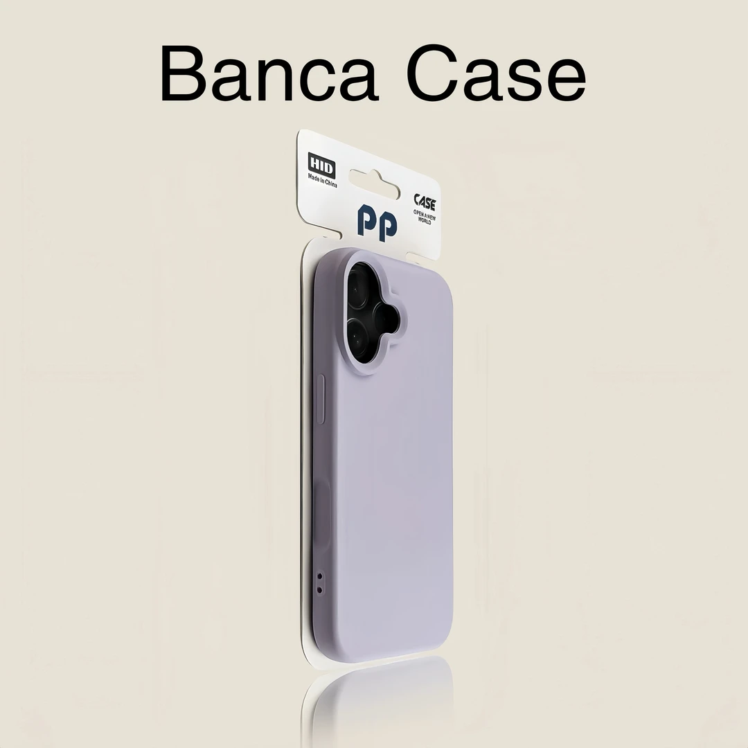 BANCA肤感芋泥紫糯米壳适用苹果17/16promax手机壳iPhone15/14/13