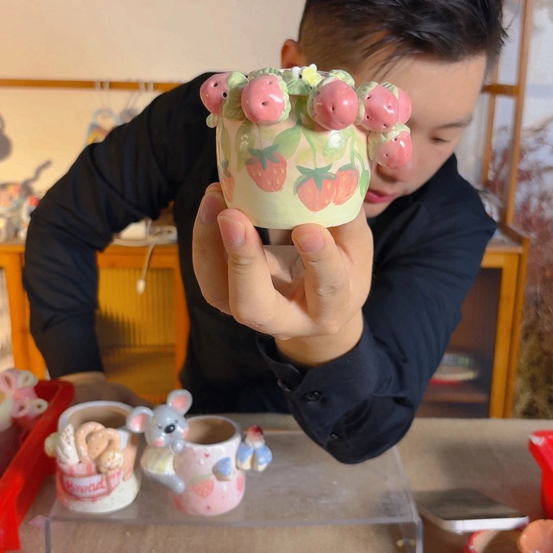 老梧家的手工多肉花盆