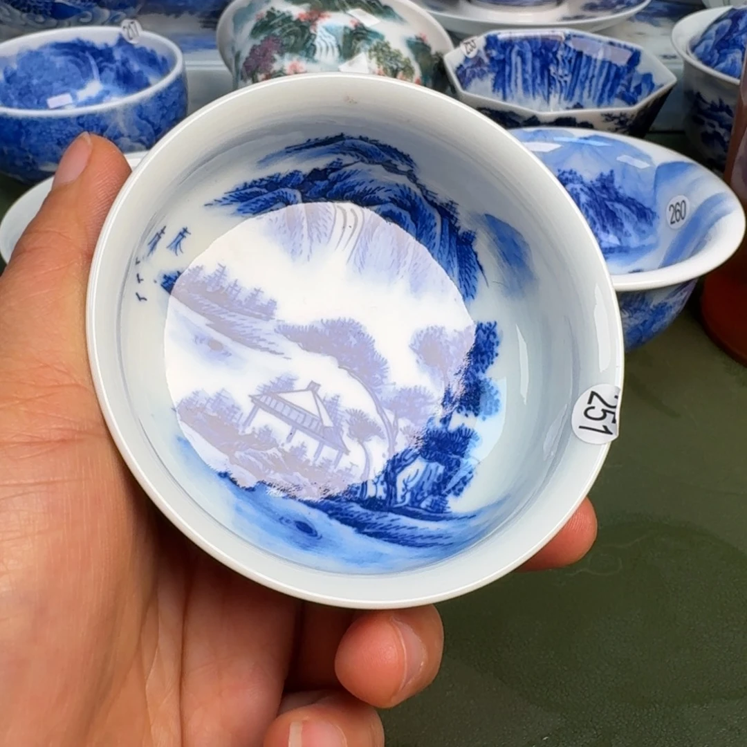 瓷景德镇纯手绘茶具圆圆251