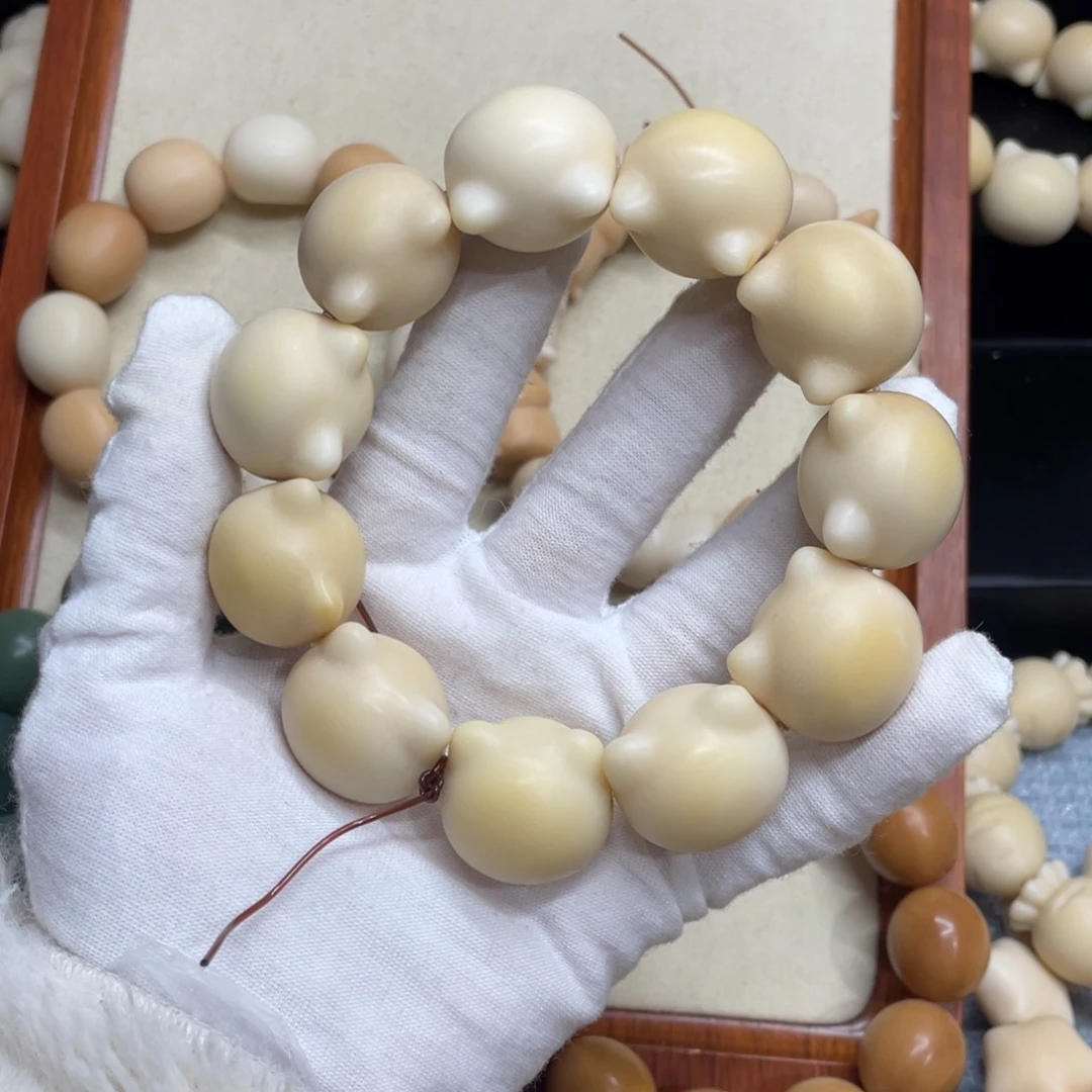 菩提根/象牙果吊坠24+干磨微瑕牙果猫头776