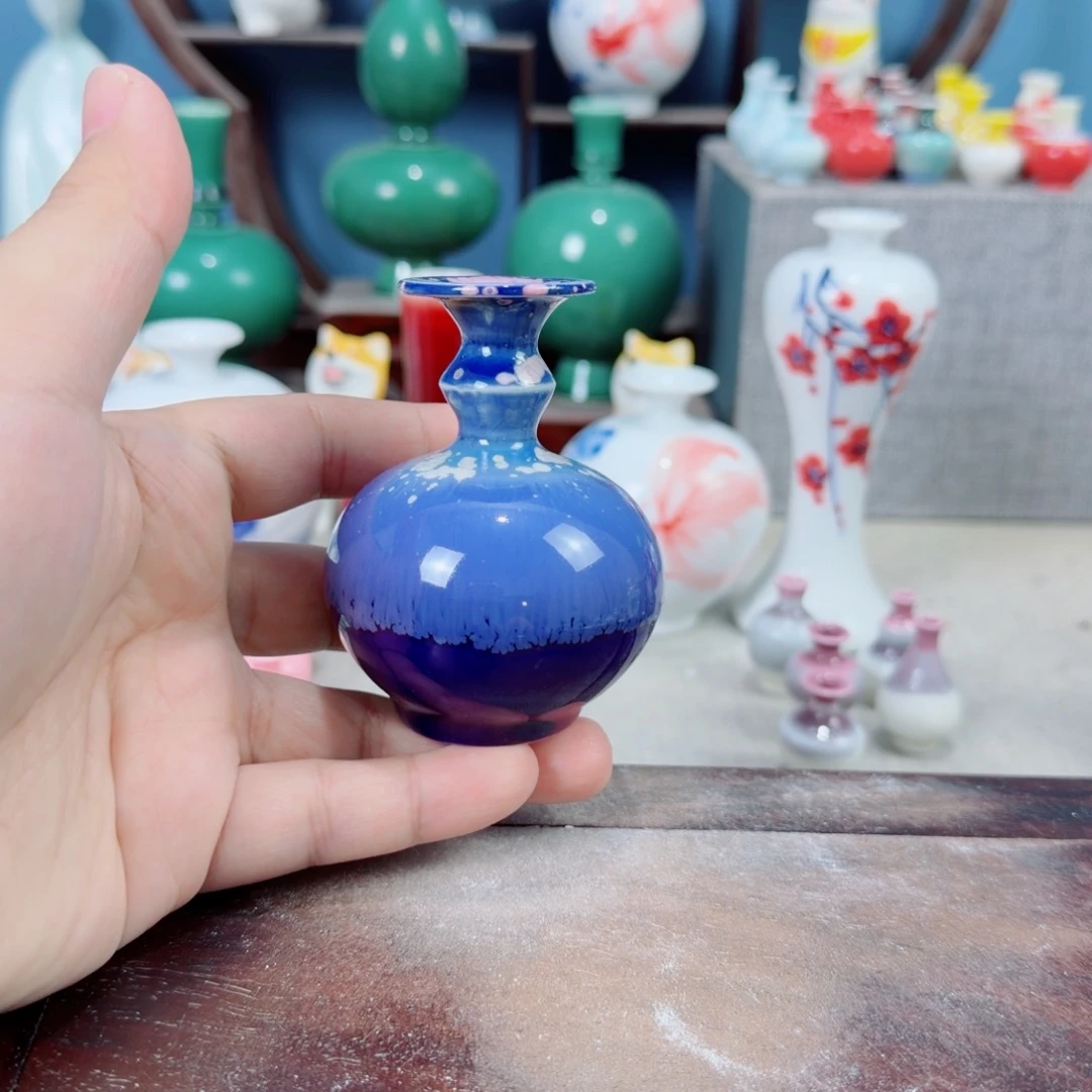 陶瓷手工小花器摆件