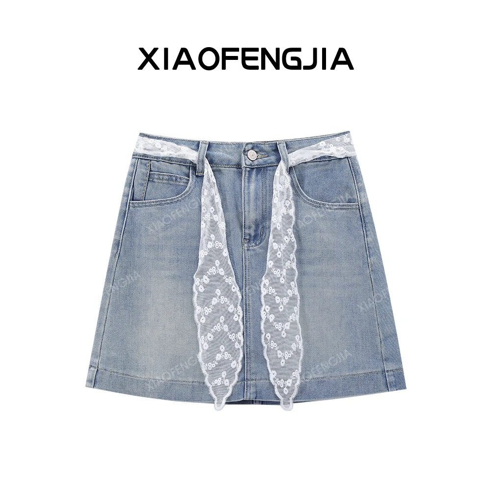 2025夏季新款【四季青小封家轻奢】时尚百搭显瘦潮流牛仔短裙0688