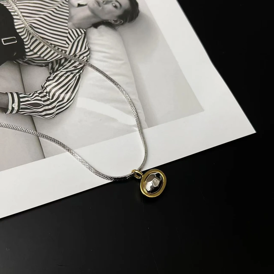 铜项链 “反转”SITUOO饰图小众设计款长款项链坠链双色百搭