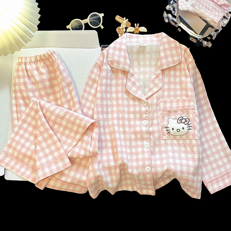 【婴儿云朵棉】两件套可外穿春秋季女童睡衣长袖中大童家居服套装