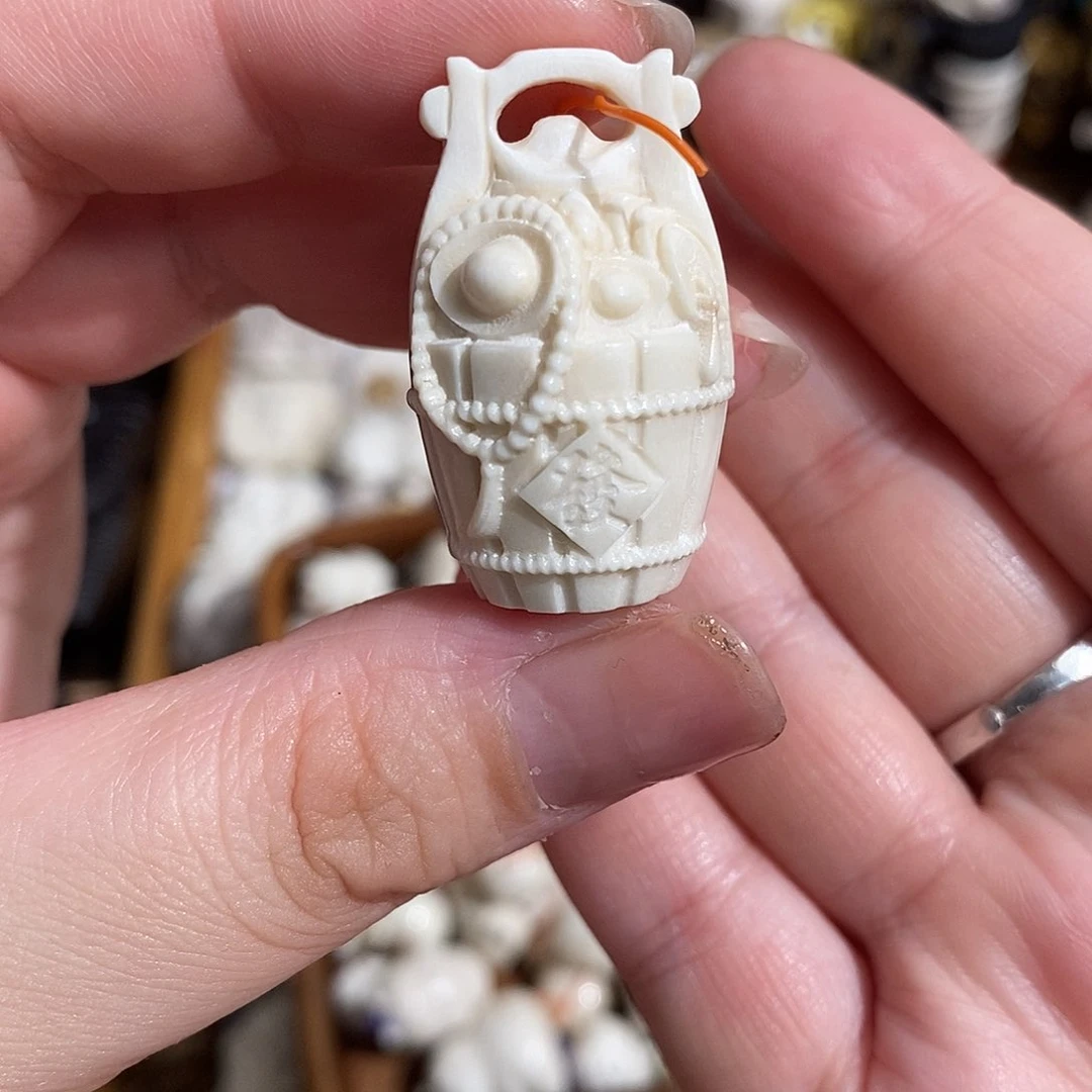 鹿骨把件M62第一桶金鹿角