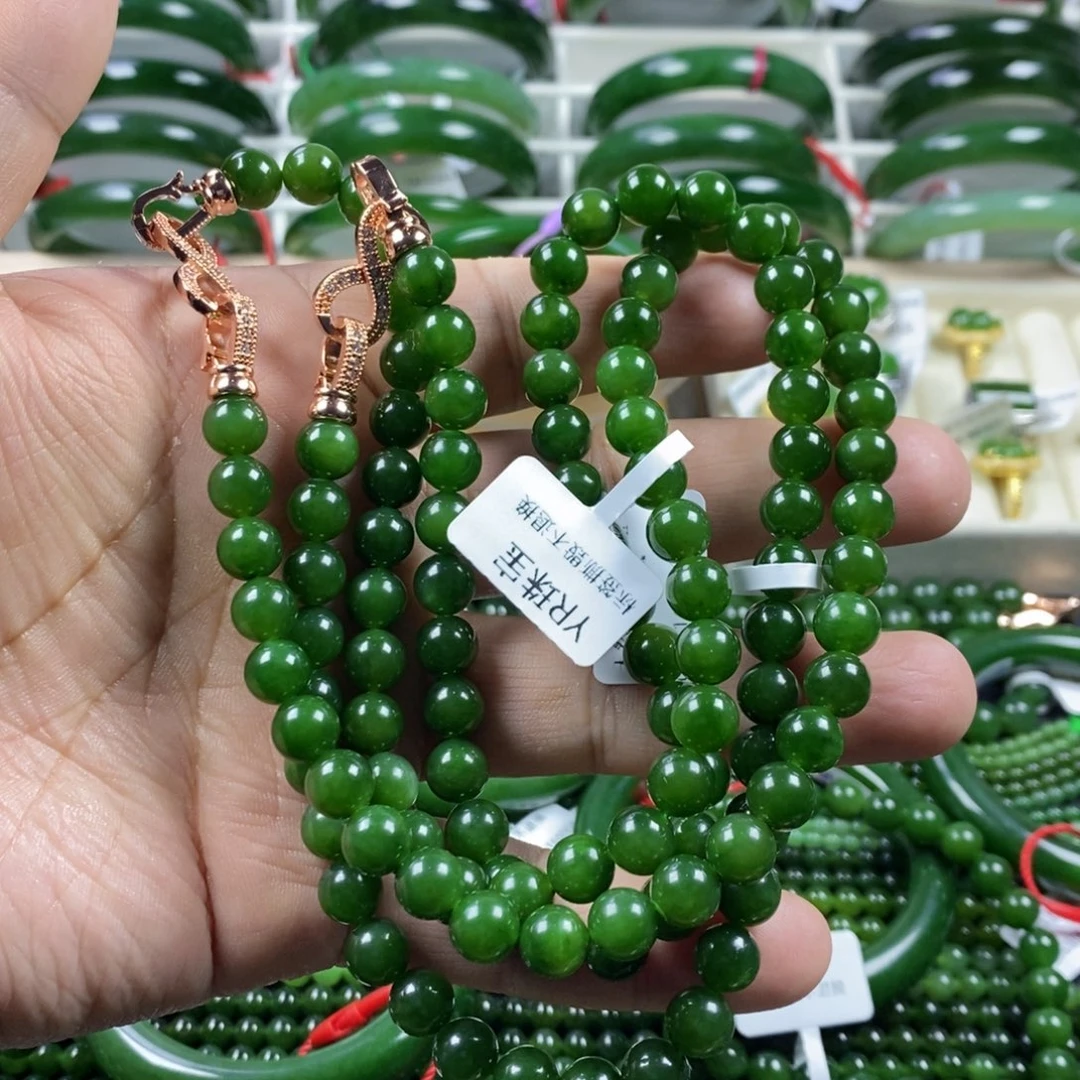 和田玉（碧玉）项链未镶嵌唛****｝8