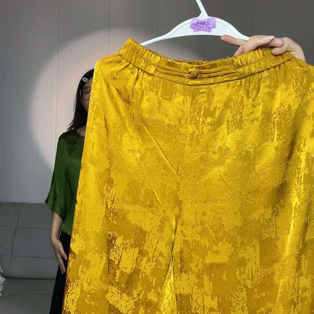 真丝裤子备注尺码